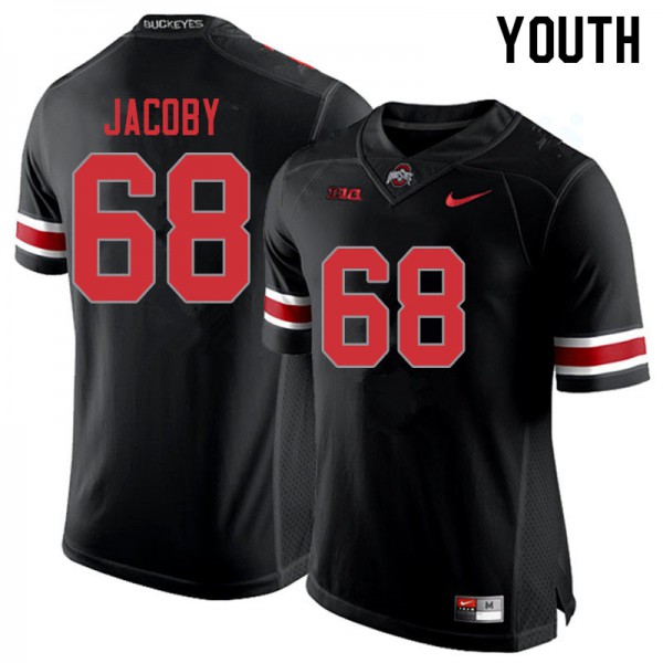 Ohio State Buckeyes #68 Ryan Jacoby Youth Official Jersey Blackout